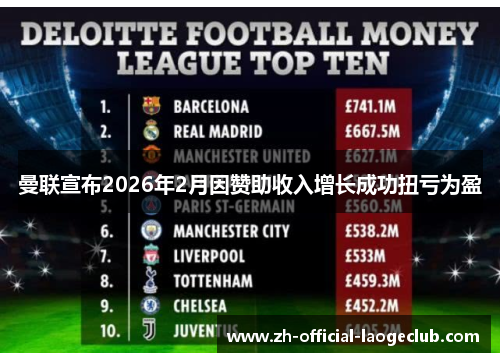 曼联宣布2026年2月因赞助收入增长成功扭亏为盈